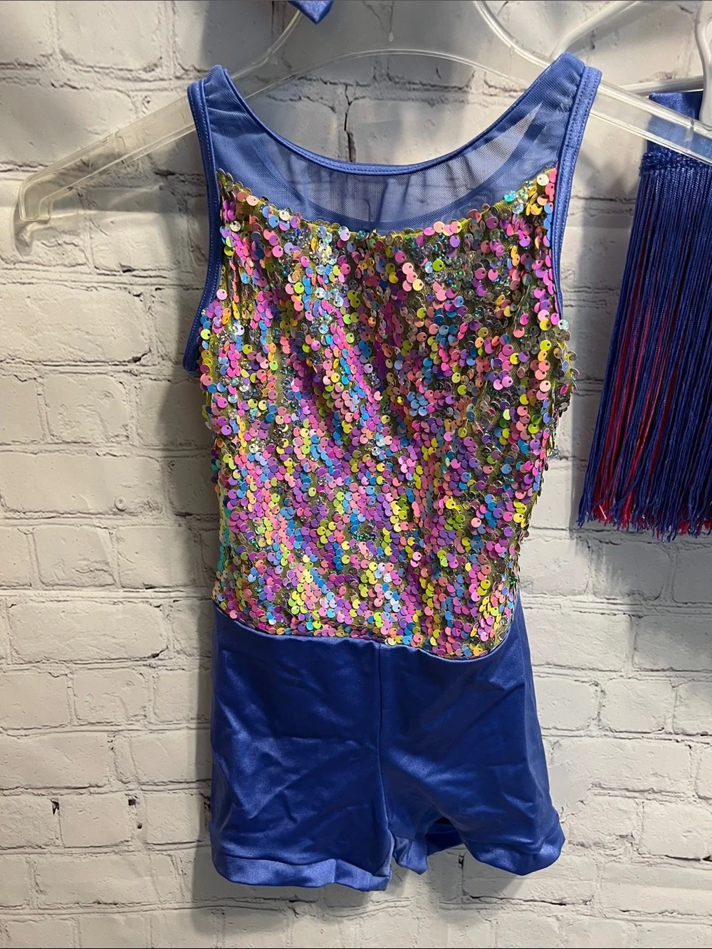 Weissman Carried You With Me Girls Sequin Fringe Dance Costume